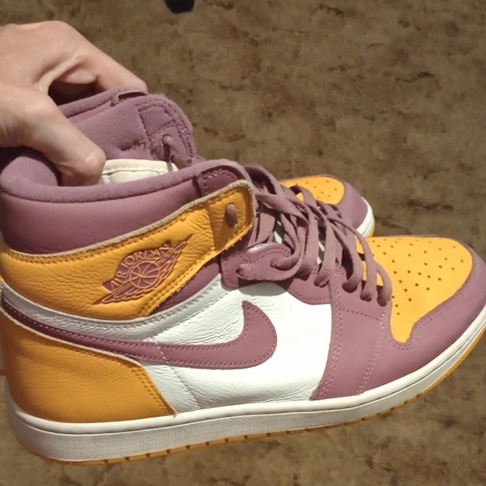 Jordan Women's High-Top Sneakers - Purple, Orange, White